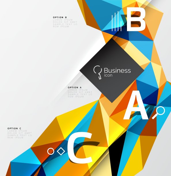 低多边形多边形三角形抽象背景图片下载