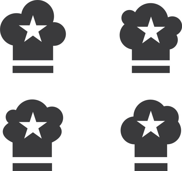 厨师帽子logo图片下载