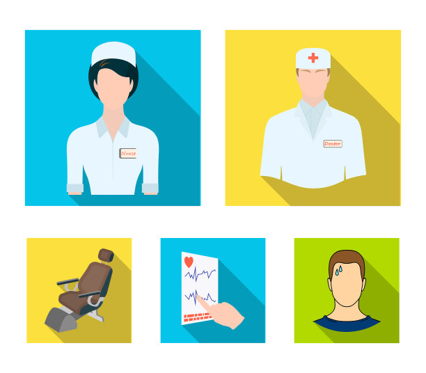 主治医生给护士做了心电图图片下载