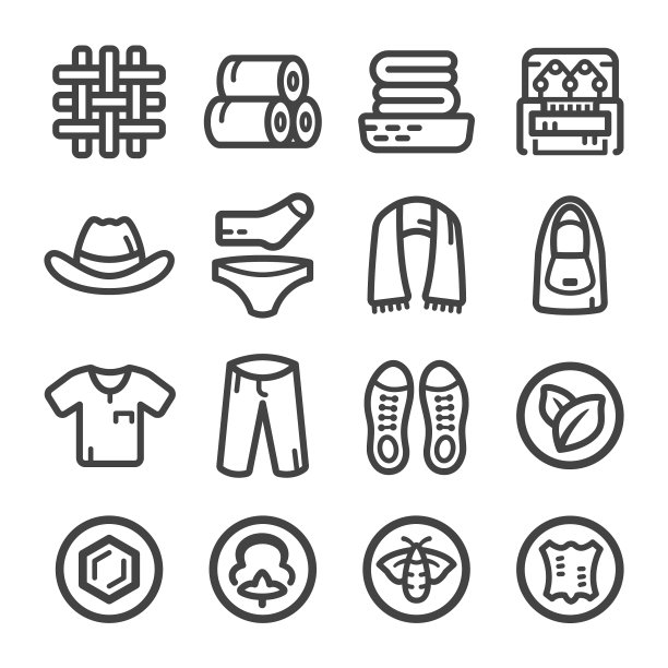 织物的图标图片下载