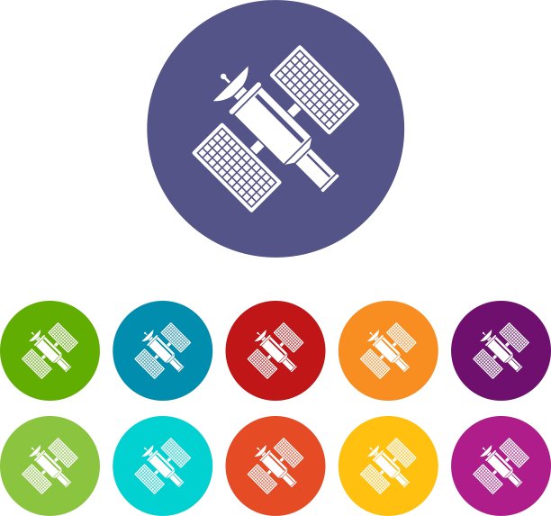 太空卫星图标图片下载