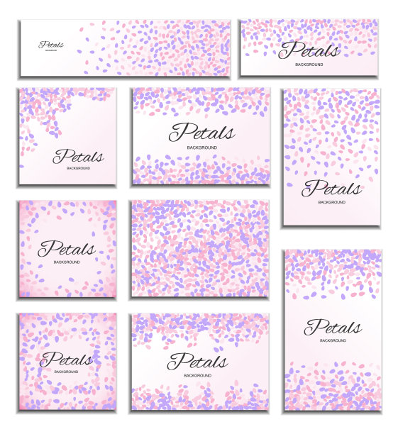 粉红色飞花背景图片下载