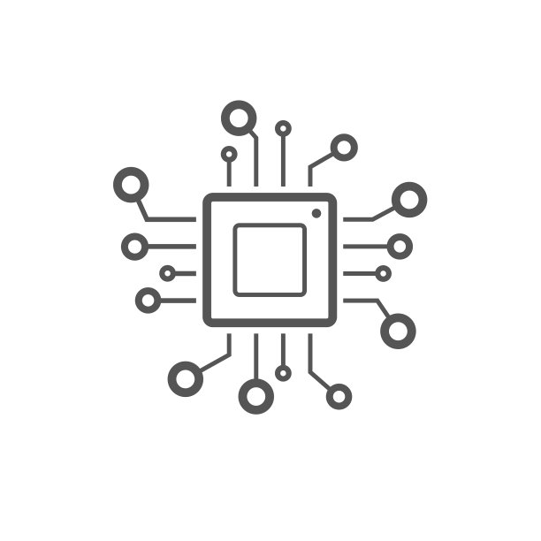 处理器线条图标，网站移动端适用图片下载
