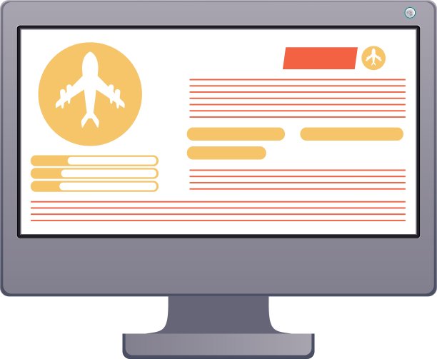 电脑及旅游电子商务设计图片下载