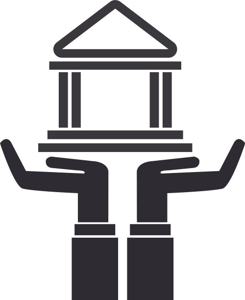手持银行大楼概念图图片下载
