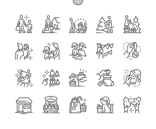 有孩子的家庭为圣诞节做好了充分的准备图片下载