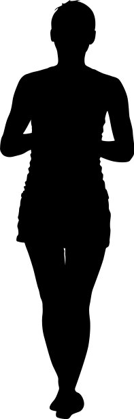 人们站在白色背景上的剪影图片下载