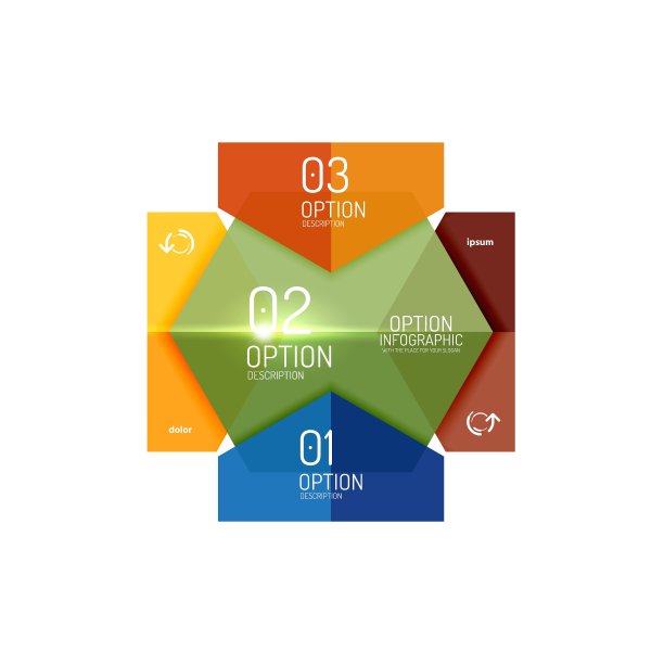 信息图现代模板-几何形状图片下载