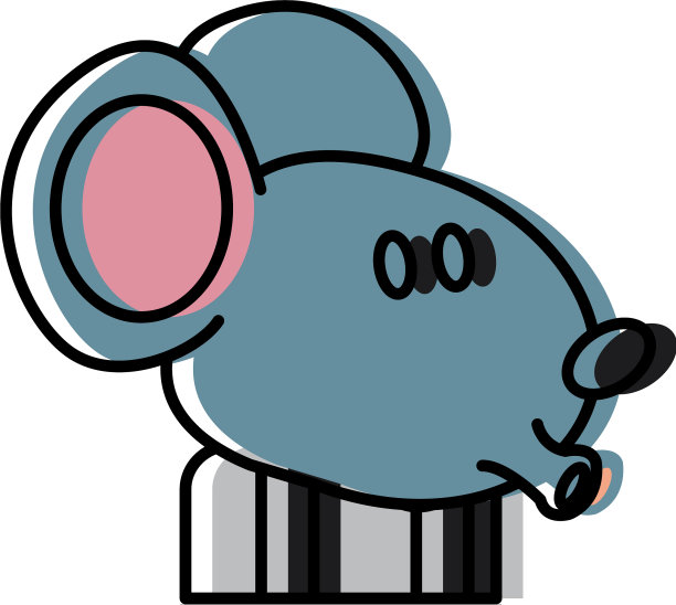 可爱的鼠标工人卡通图片下载