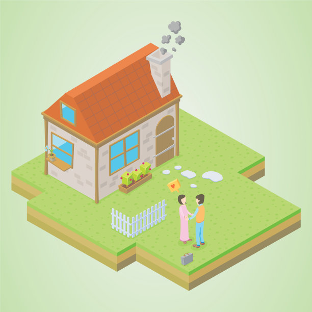 一对夫妇在他的房子前图片下载