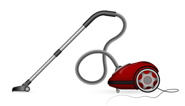 现代吸尘器是一个侧视图3d视图图片下载