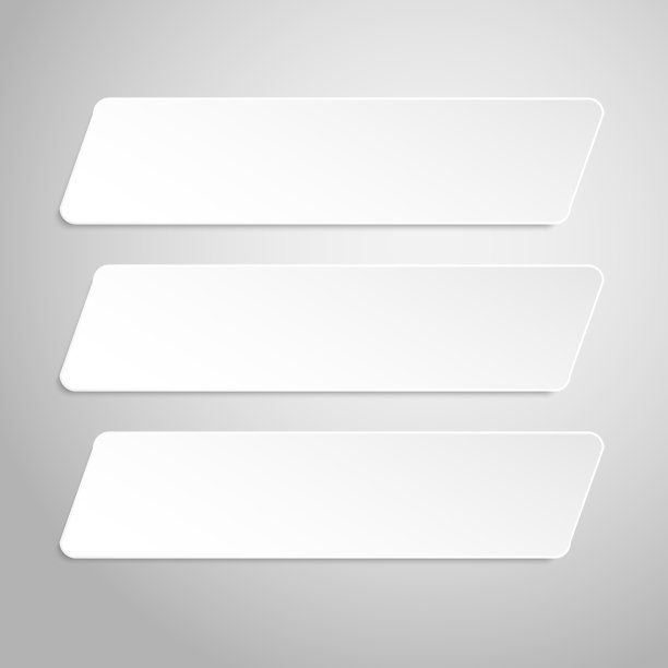 纸横幅设计模型矩形图片下载