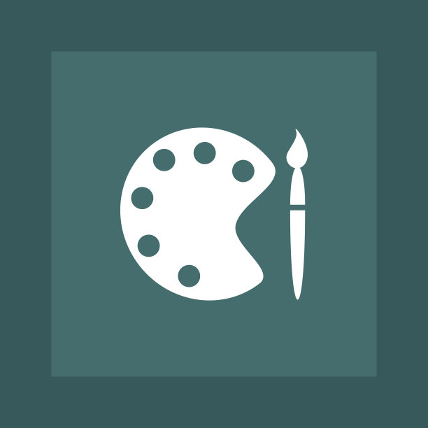 调色板图标简单图片下载