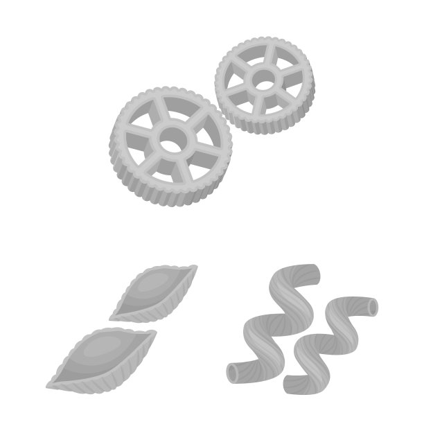 意大利面单色图标的类型集合图片下载