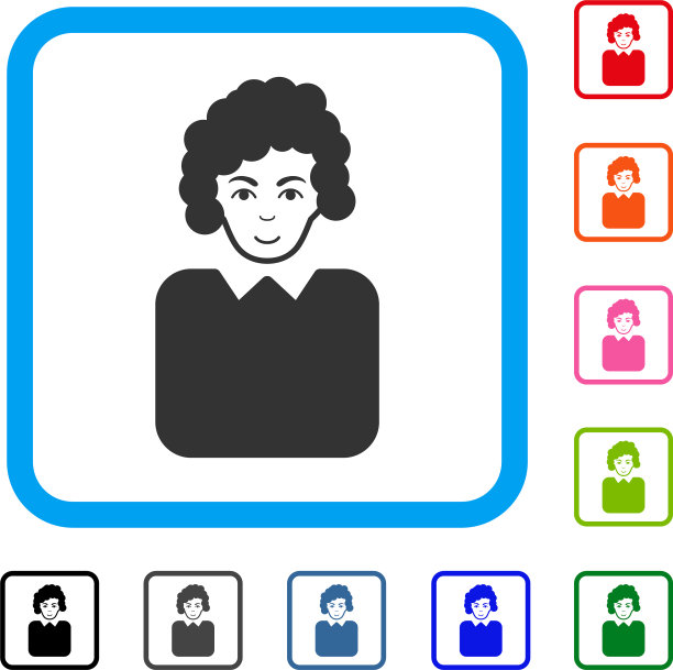 官僚夫人装裱欢喜图标图片下载