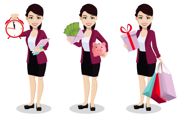 穿着办公室服装的亚洲商务女性图片下载