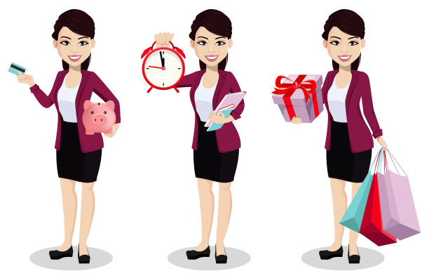 穿着办公室服装的亚洲商务女性图片下载