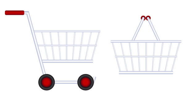 购物车食品篮图片下载