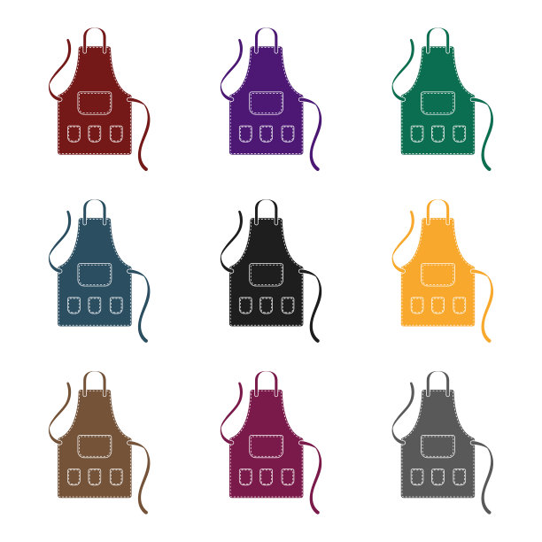 有小口袋的理发师的围裙图片下载