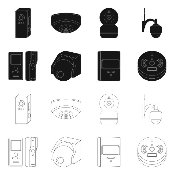 闭路电视及摄像标识采集设计图片下载