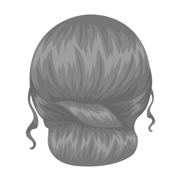 红色梳后发型单一图标在图片下载