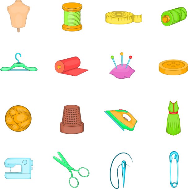 裁剪图标设置卡通风格图片下载