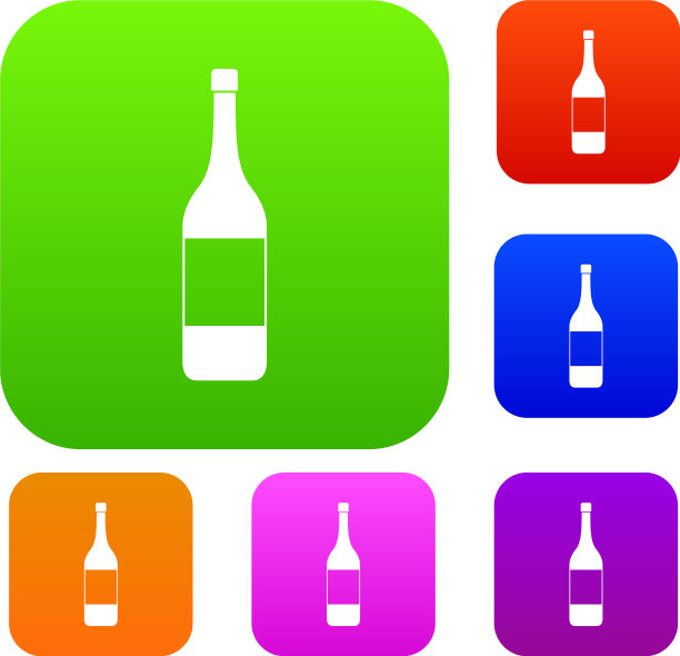 酒瓶套颜色收集图片下载