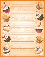 面包房甜框背景图片下载