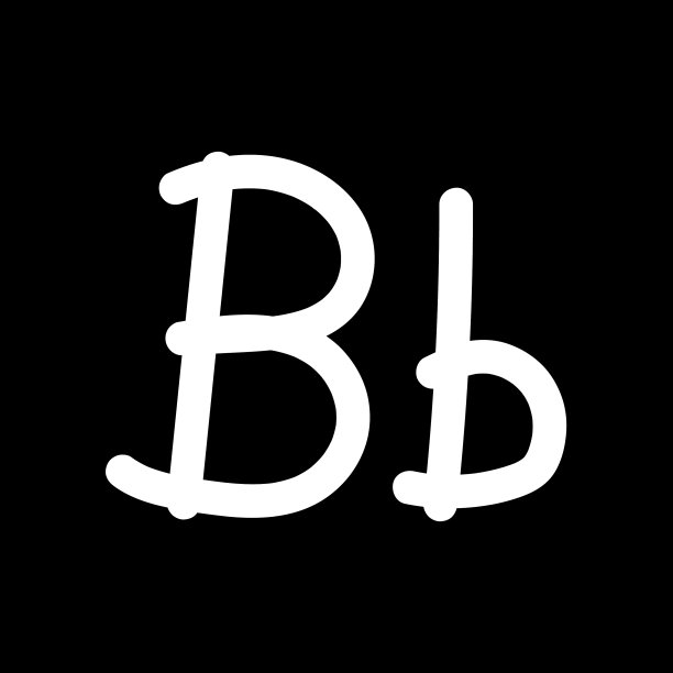 手绘字母字体图标设计图片下载