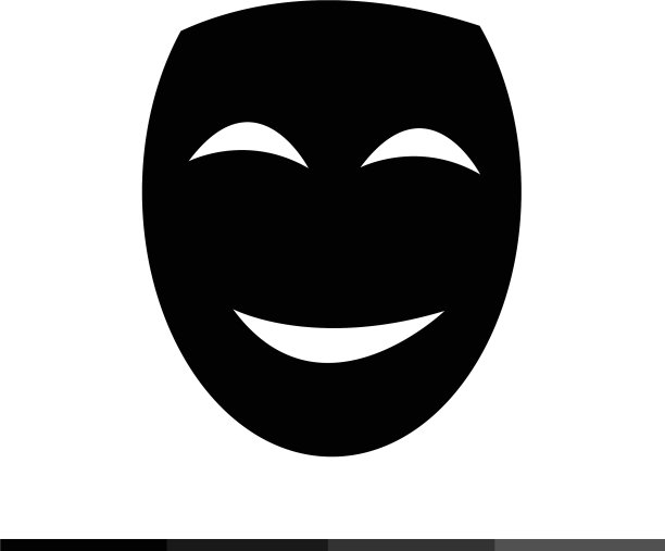 剧场面具图标设计图片下载