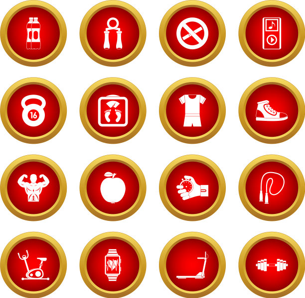 健身图标红圈设置图片下载