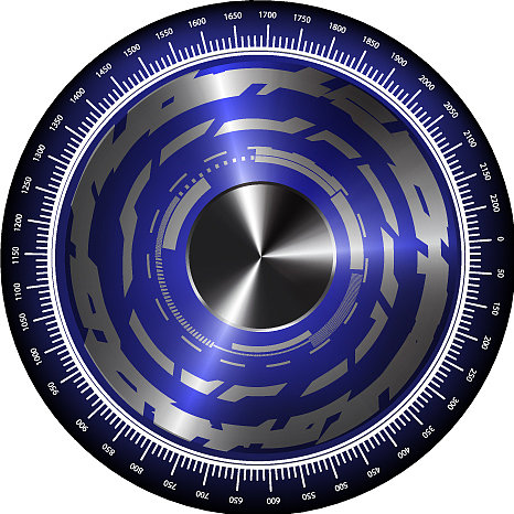 白色背景上的圆形标志图片下载