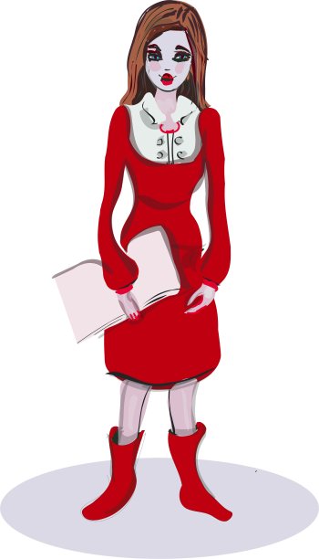 成功的女商人被白人孤立图片下载