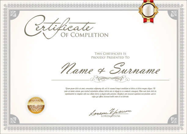 证书或文凭复古设计5图片下载