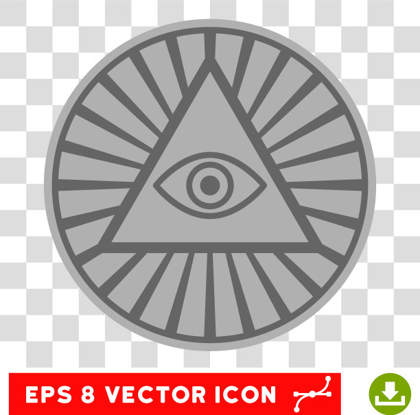 金字塔眼eps图标图片下载