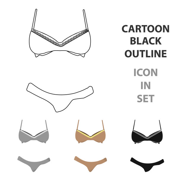 胸罩和内裤是棕色的女性泳装图片下载