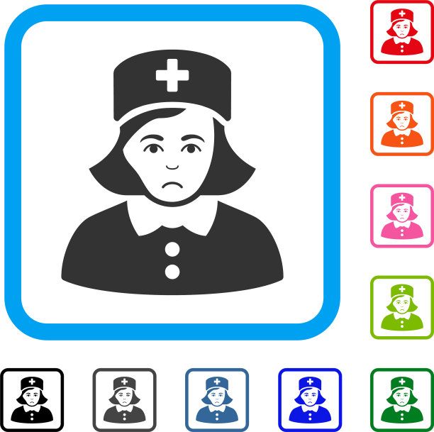 护士框不开心的图标图片下载