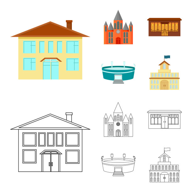 政府大楼，体育场，咖啡馆，教堂图片下载