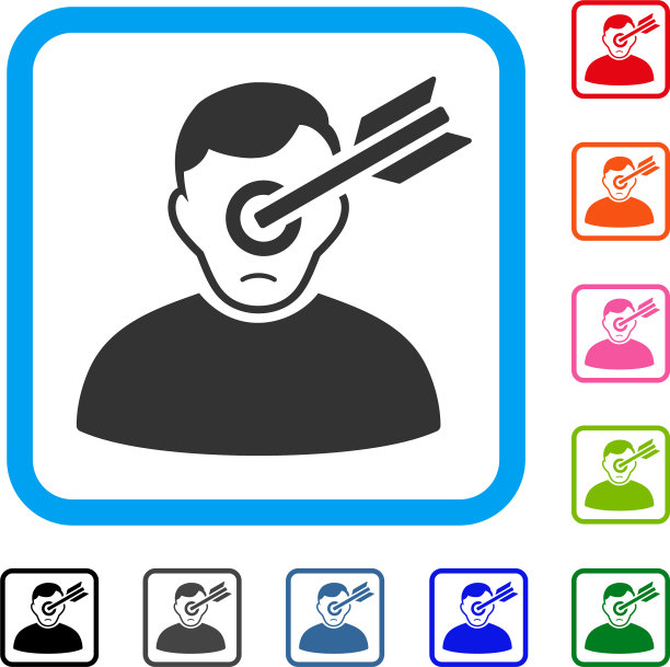 目标人框定了可怜的图标图片下载