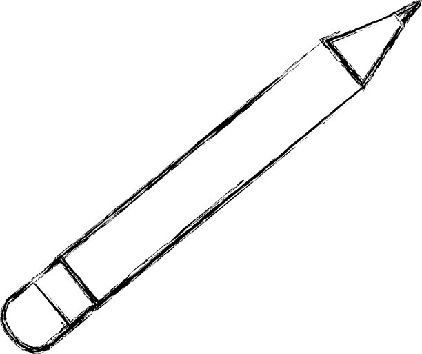 铅笔学校孤立的图标图片下载