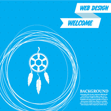 捕梦网图标上有蓝色的背景图片下载