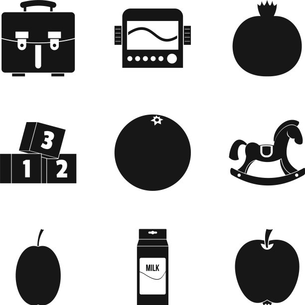 首先，图标设置简单的风格图片下载