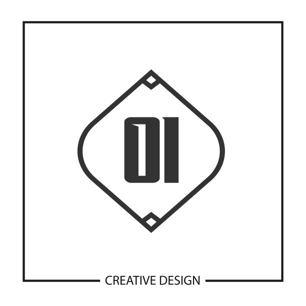 字母OI logo模板设计图片下载