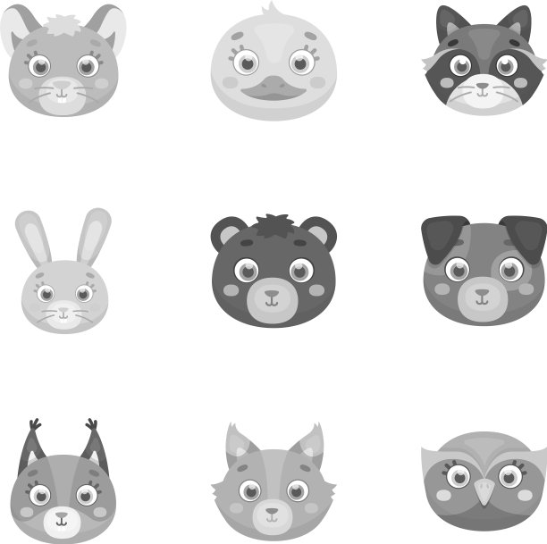 一套关于野生和家养动物的图片图片下载