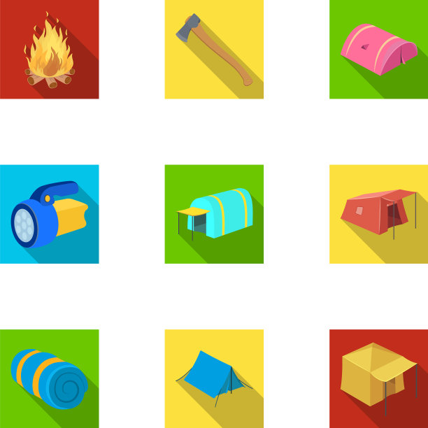各种帐篷等旅游用品图片下载