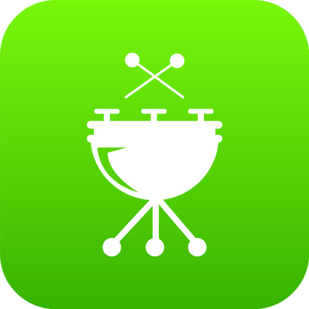 鼓绿色图标图片下载