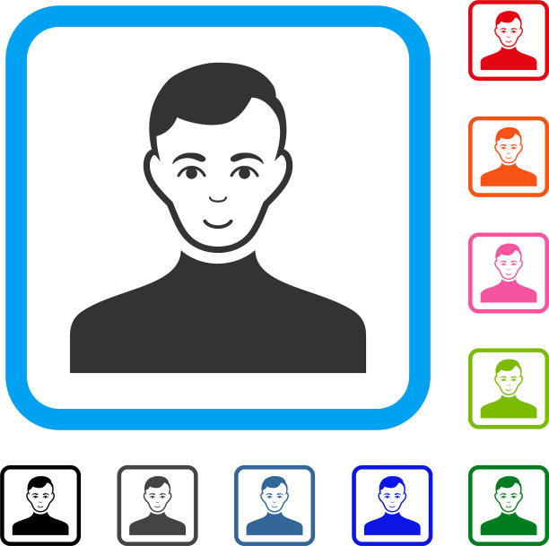 男性边框享受图标图片下载