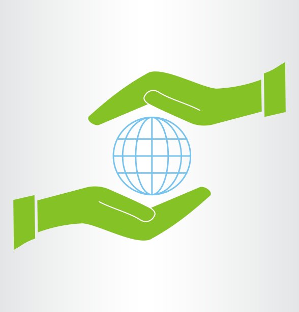 双手保护地球的标志图片下载