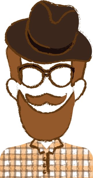 潮人偶像形象图片下载