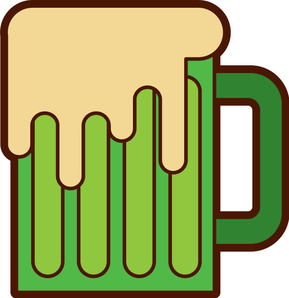 绿杯啤酒杯喝传统图片下载